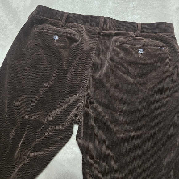 Vintage Polo Ralph Lauren Dark Brown Corduroy Pants Mens 36×30(29) Classic Fit - Picture 3 of 10